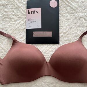 Knix Uplift Push-up Bra and matching Leak Through Ultra Thin Bikini panty.